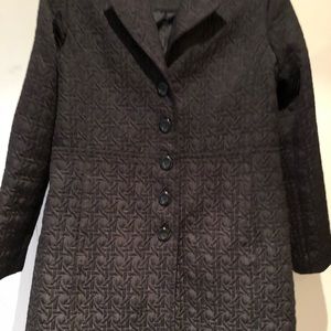 Weather Tamer Quilted Black Coat